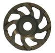 Disque surfaçage Diamant Béton Ø 125mm DIAM INDUSTRIES PNZ125 Grand rendement segments diamantés "L" plateau ponçage Béton