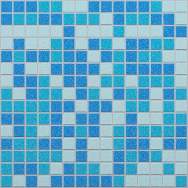 Mosaïque bleu l.32,7 x L.32,7 cm Pool mix 0