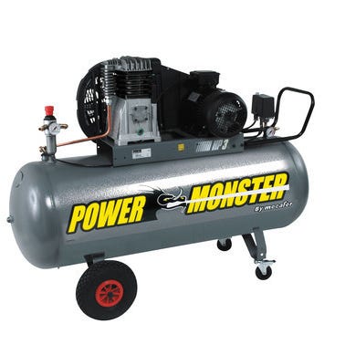 Compresseur 200L 3HP mono 10 Bar Power Monster - MECAFER 