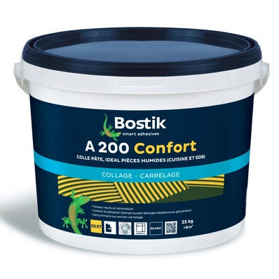 Colle carrelage en pâte D2ET blanc 25 Kg A200 confort - BOSTIK 0
