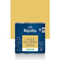 Peinture intérieure et extérieure multi-supports glycéro satin jaune peské 0,5 L - RIPOLIN