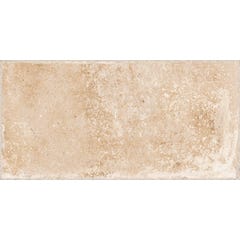Carrelage sol extérieur effet pierre l.15 x L.30 cm - Cotto Crema 1