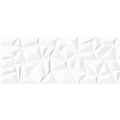 Faïence blanc brillant relief l.20 x L.50 cm Claire 3D 0