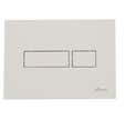 Plaque de commande pour WC suspendu rectangulaire blanc - NICOLL