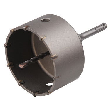 Scie cloche carbure SDS+ Diam.105 mm pour béton pour perforateur / prêt à  l'emploi - WOLFCRAFT ❘ Bricoman