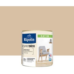 Peinture intérieure multi-supports acrylique satin teintéé en machine beige feldspath CH2 0976 0,5 L Esprit déco - RIPOLIN 1
