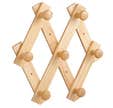 PORTE MANTEAUX BOIS 7 TETES EXTENSIBLE