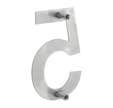 CHIFFRE 5 H.100MM INOX A VISSER