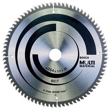 Lame de scie circulaire multimatériaux 254 x 30 x 3,2 - 2608640450 BOSCH