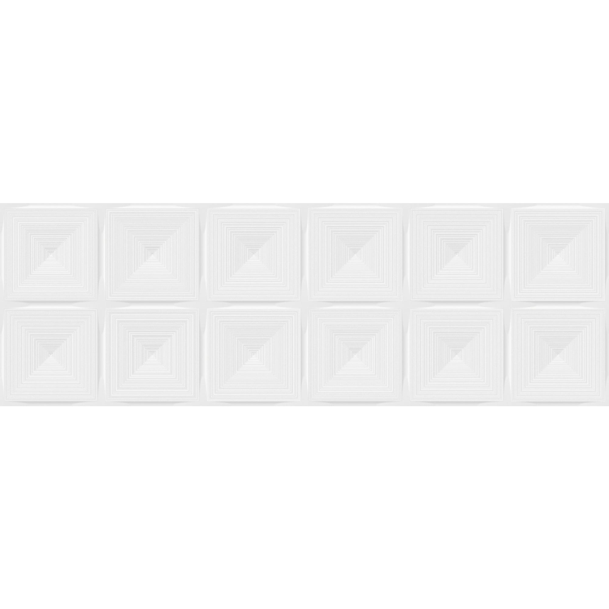 Faïence blanc mat relief l.30 x L.90 cm Concept 0