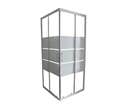 Paroi de douche d'angle coulissante l.80 x H.190 x Ep.0,04 cm Missi