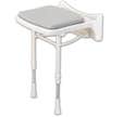 Siège de douche relevable assise en mousse gris série 2000 - AKW