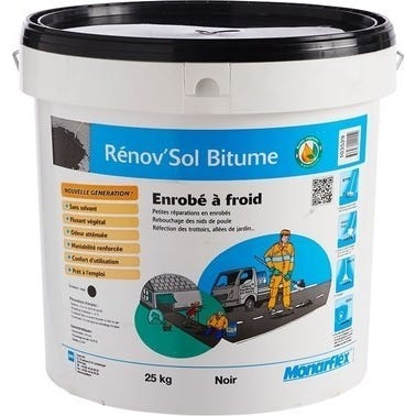 Enrobe A Froid Noir Huile Vegetale 25kg Bricoman