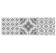 Faience 25 x 75 cm forme mix gris