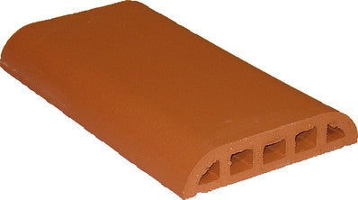 chaperon plat 1 4 de rond terre l 40 x l 23 x ep 5 cm bricoman