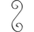 Volute en S simple 205 x 72 mm