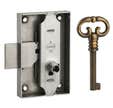 Serrure UNIVERSELLE acier poli 50 1 clef