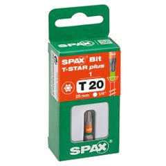 Embout de vissage Torx inox SPAX-BIT T 20, 25 mm 1