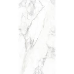 Carrelage intérieur sol et  mur blanc effet marbre l.30 x L.60,4 cm Loop Marmo Bianco 1