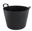 AUGE CABAS PLASTIQUE 42L TALIAPLAST NOIRE