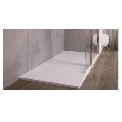 Receveur de douche extra plat ONYX 160 x 90 cm effet pierre blanc ONYX - AKW 3