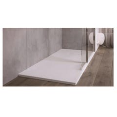 Receveur de douche extra plat ONYX 160 x 90 cm effet pierre blanc ONYX - AKW 3