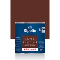 Peinture intérieure et extérieure multi-supports glycéro brillant rouge basque 0,5 L - RIPOLIN 0