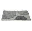Tapis de bain "ALPAGA" gris/gris foncé