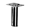 Pied de meuble rond H. 70 cm acier chromé