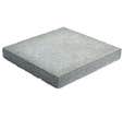 Chapeau plat de pilier 36 x 36 cm gris