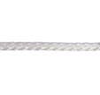 Corde tressée polypropylène blanc, résistance rupture indicative 685kg, diamètre 8mm