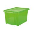 Bac de rangement plastique + couvercle 55 L