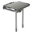 Siège de douche relevable assise à lattes gris Bama - AKW