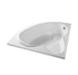 Baignoire d'angle blanche L.140 x l.140 cm Premium - VALENTIN