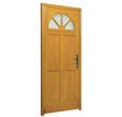 Porte d’entrée bois amarine poussant droit H.215 x l.90 cm