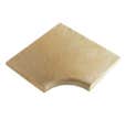Margelle Angle Droit 50x50 Romance Savane