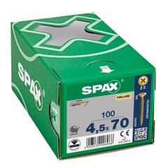 VIS SPAX TF PZ 4,5X70 YELLOX FT X100 0