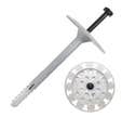 250 fixations pour isolant souple ou rigide Diam.10 x L.110 mm