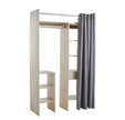Aménagement de placard dona + rideau Larg.130/180 cm