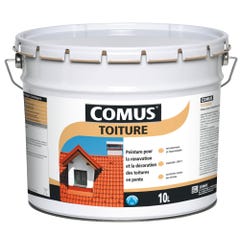 Peinture toiture décorative imperméable gris ardoise 10 L - COMUS 0