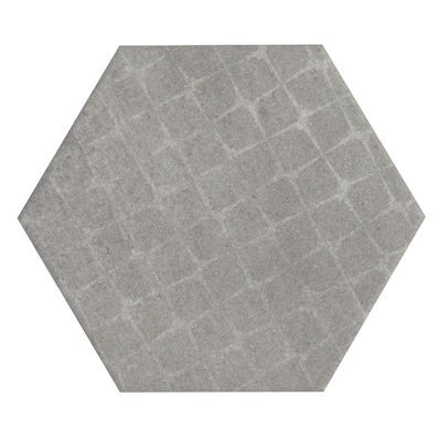 Parement hexagonal gris effet pierre l.15 x L.17,3 cm Cementi 1
