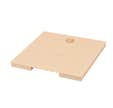 Couvercle PVC pour descente pluviale 284x284 gris