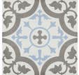 Carrelage intérieur motif l.22,3 x L.22,3 cm Great celeste