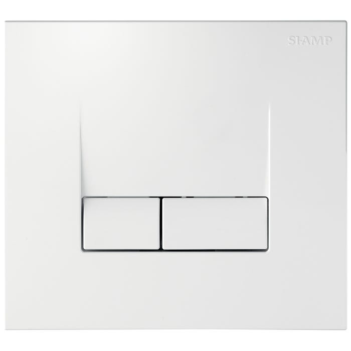 Plaque de commande pour WC suspendu blanche Smarty - SIAMP 0