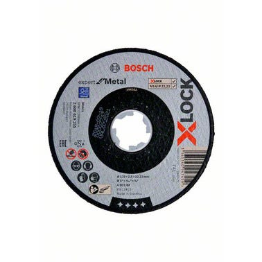 Disque à tronçonner X-Lock moyeu plat EXPERT acier Diam.125 x 2,5 mm - BOSCH  0