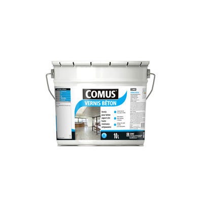 Vernis Beton Sol Acrylique Aspect Cire Incolore 10 L Comus Bricoman