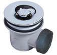 Bonde de douche TOURBILLON Ø 60 mm sortie horizontale grille ABS Ø 85 mm Wirquin Pro