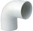 Coude 87.30° PVC blanc Diam.80 mm - GIRPI