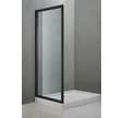 Paroi de douche retour fixe noir mat l.90 cm Kailin