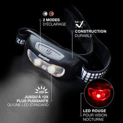 LAMPE FRONTALE UNIVERSAL + ENERGIZER 1